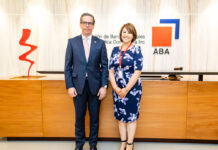 Cesar Dargam director ejecutivo del CONEP y Rosanna Ruiz presidenta de la ABA